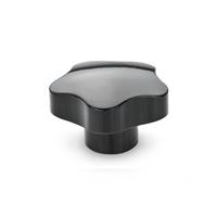 GN 5337.5 Star Knob Duroplast Bush Stainless Steel